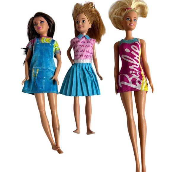 Barbie Dolls Starter Set 3 Dolls Including Barbie Skipper & Stacie‎ Dressed - Picture 2 of 7